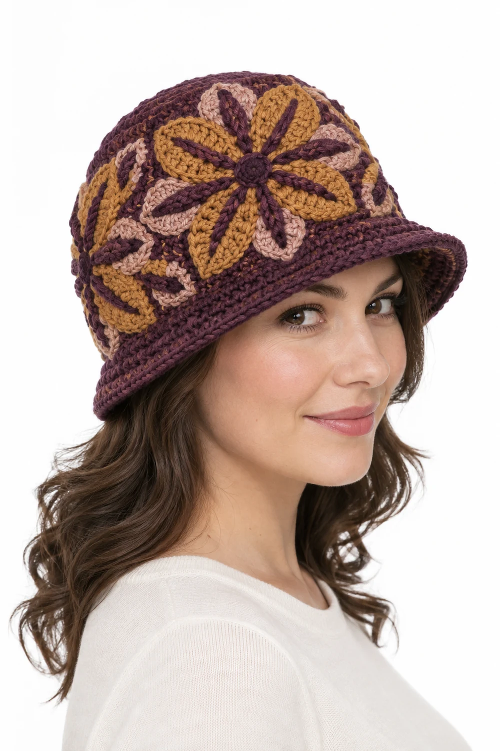 5 Compass Petal Geometry Crochet Hat Ideas