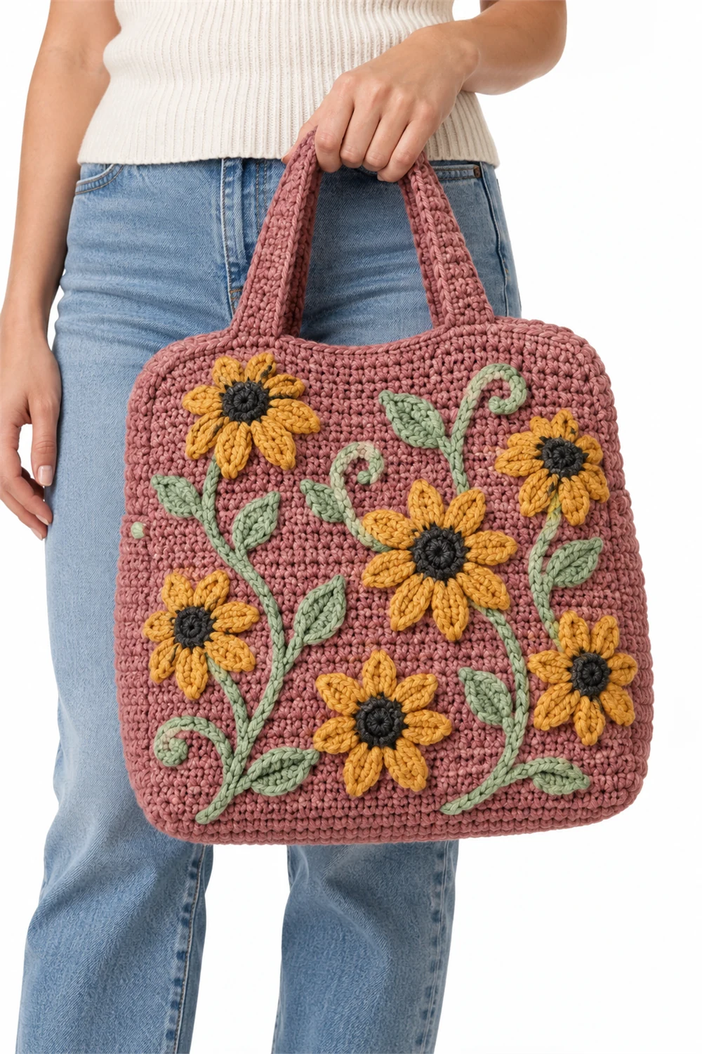 5 Climbing Blossom Tracery Crochet Handbag Ideas