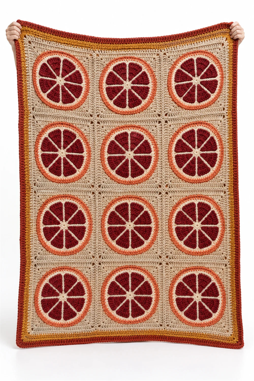 5 Citrus Orchard Crochet Throw Blanket Ideas